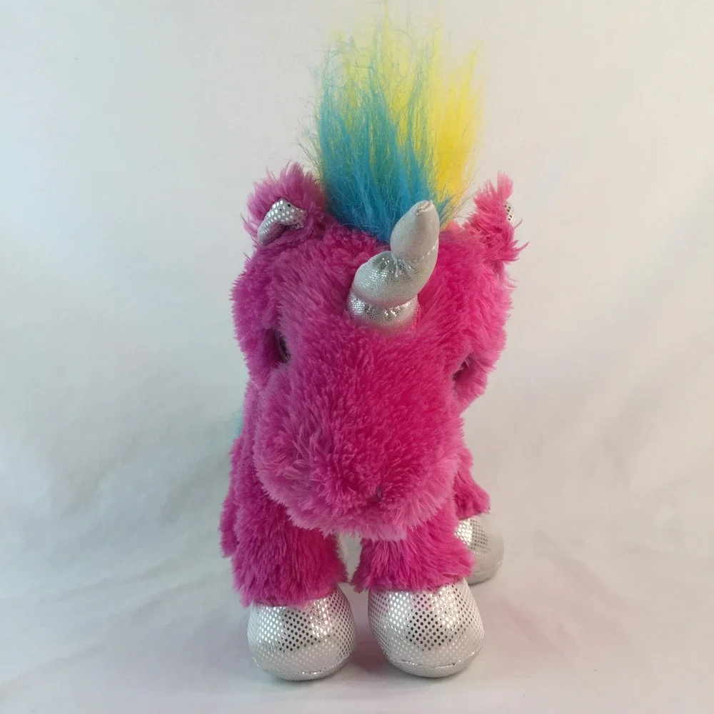 Aurora Sparkle Tales Unicorn Plush 10 Inch Pink Rainbow Silver Glitter Horn 2019